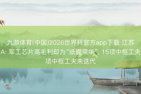 九游体育(中国)2026世界杯官方app下载 江苏展芯冲A: 军工芯片高毛利却为“纸面荣华”， 15项中枢工夫未迭代