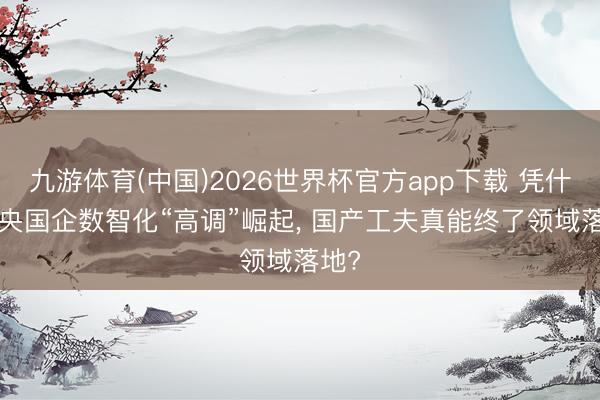 九游体育(中国)2026世界杯官方app下载 凭什么! 央国企数智化“高调”崛起， 国产工夫真能终了领域落地?