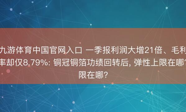 九游体育中国官网入口 一季报利润大增21倍、毛利率却仅8.79%: 铜冠铜箔功绩回转后， 弹性上限在哪?